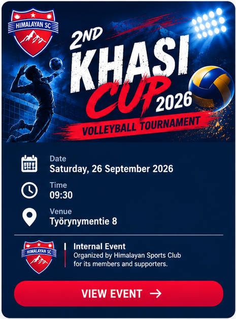2nd Khasi Cup 2026 Volleyball Tournament